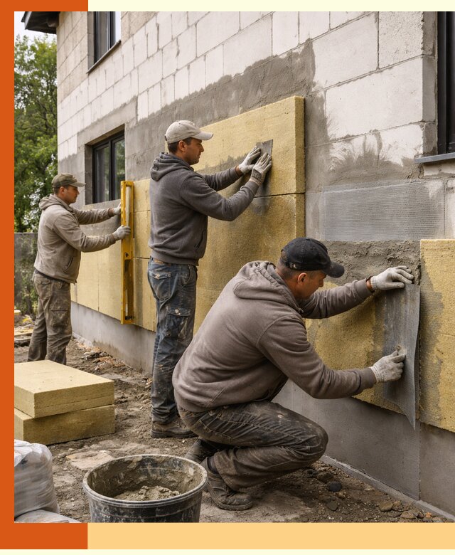 Утепление дома из газобетона в Энгельс качественно и долговечно