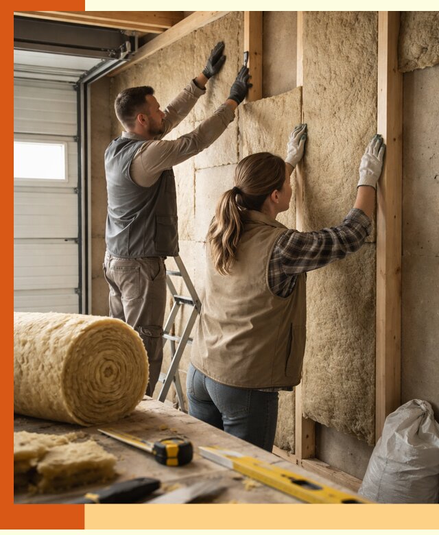 Утепление гаража изнутри в Энгельс: быстро и надежно