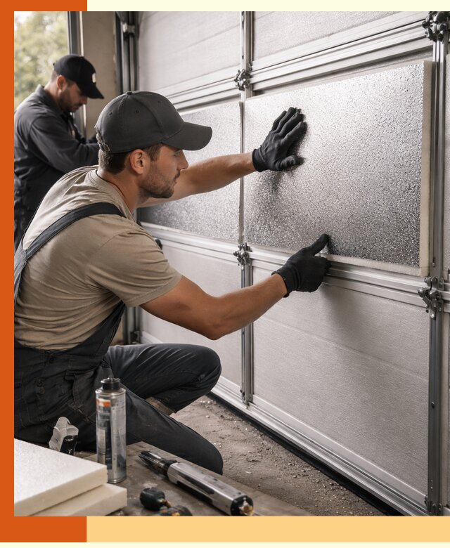 Утепление гаражных ворот в Энгельс качественно и надежно