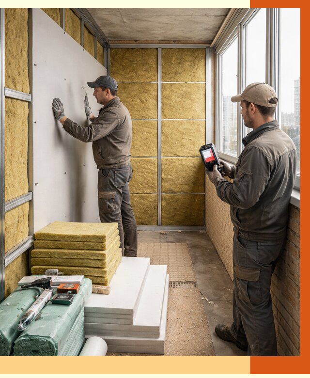 Утепление балкона в Энгельсе от 4797 руб. под ключ | ТепломастерЭнг