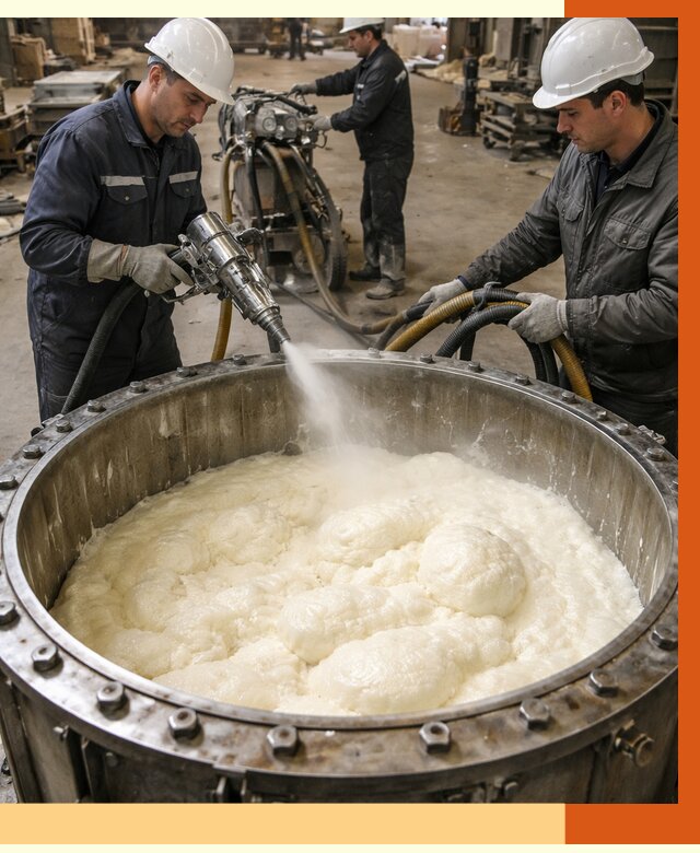 Заливка ППУ в емкости в Энгельс от 7728 руб. — утепление емкости под ключ | ТепломастерЭнг