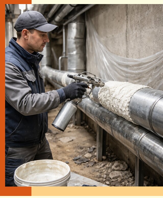 Утепление труб жидкой теплоизоляцией в Энгельс