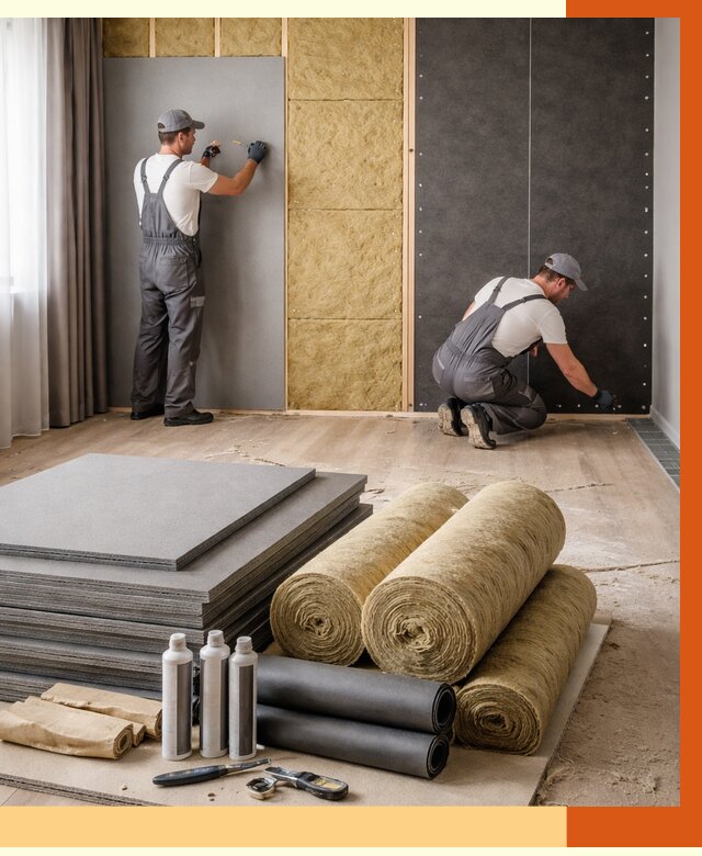 Шумоизоляция дома в Энгельс от 4797 руб/м2 — комплексная звукоизоляция под ключ | ТепломастерЭнг