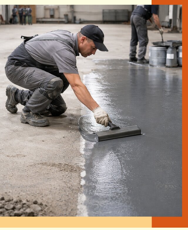 Гидроизоляция промышленного пола в Энгельс от 1279 руб./м2 — ТепломастерЭнг специалисты под ключ