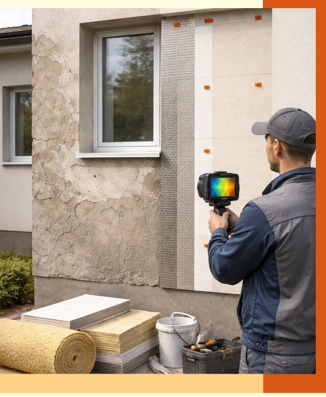 Тепловизионное обследование фасада в Энгельс от 4797 руб. под ключ | ТепломастерЭнг