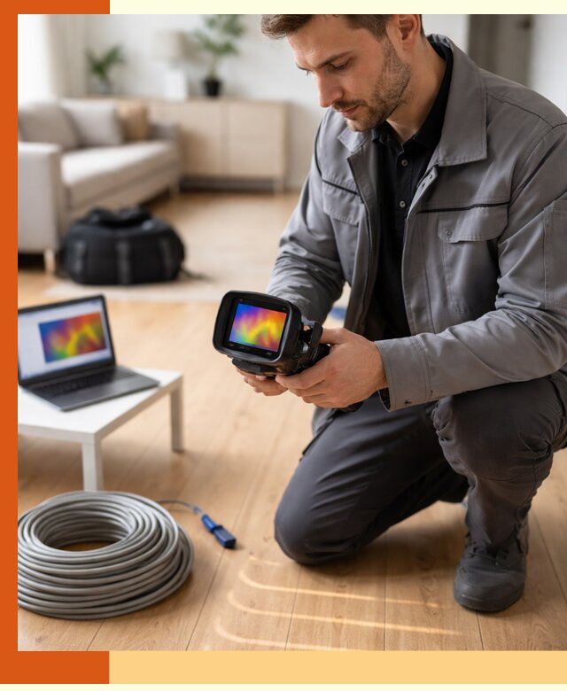 Тепловизионное обследование тёплого пола в Энгельс для точной диагностики