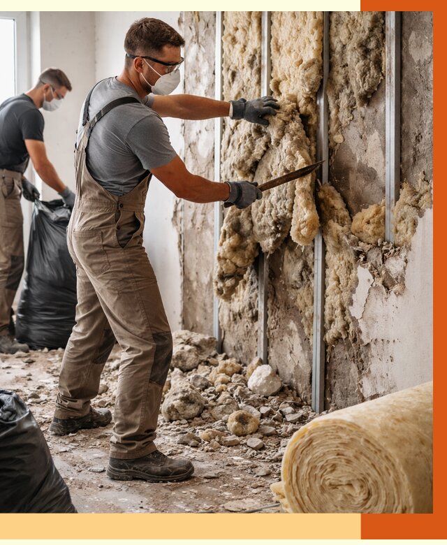 Демонтаж старого утеплителя в Энгельс от 3731 руб. — работы под ключ | ТепломастерЭнг